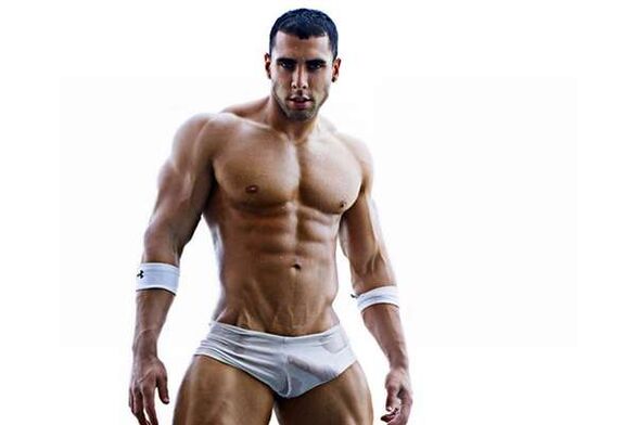 A sportsman with a large member