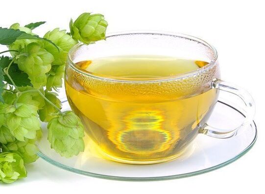 Hops decoction for relaxation after penis enlargement exercises